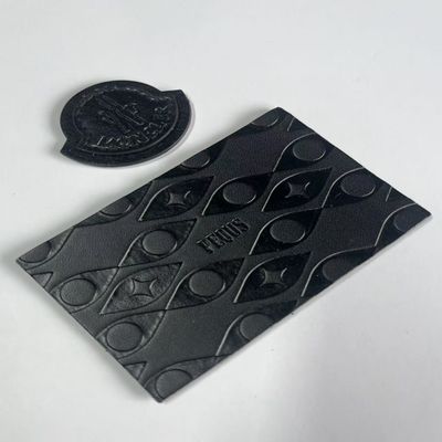 Black One Size Garment Label Top Performance Jeans Leather Label