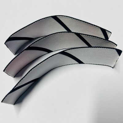 0.4mm Logo Thickness Woven Clothing Labels Customized with CDR Artwork File