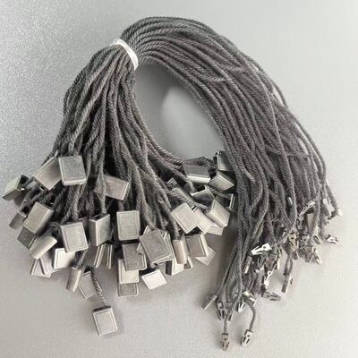 Black Hang Tag String Cotton Material Thickness 0.2mm Ideal for Apparel Labeling and Product Identification