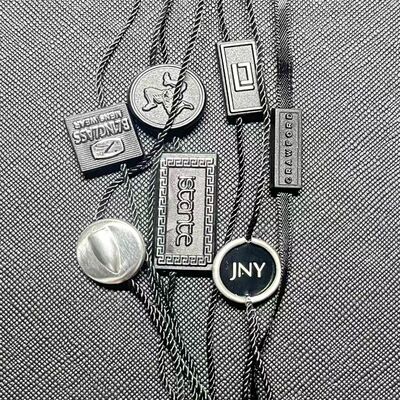 Flexible Garment Swing Tags Black Suitable for Clothing Labels Apparel Identification and Textile Product Customization