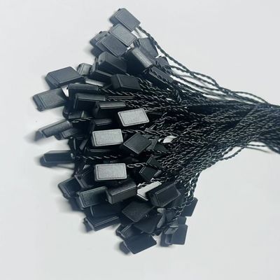 ओडीएम 7 इंच आयत काला प्लास्टिक टैग फास्टनर स्ट्रिंग लचीला