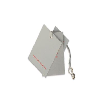 पूर्ण रंग टिकाऊ कागज कपड़े जैकेट हैंग टैग कस्टम