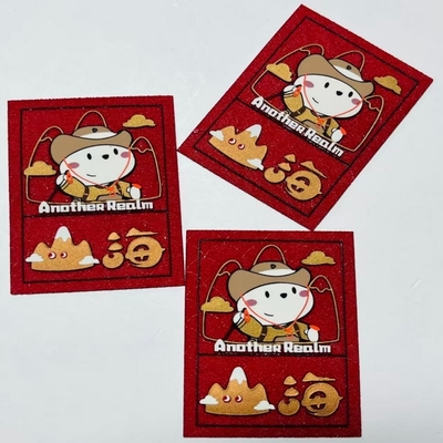 ओडीएम स्व चिपकने वाला गर्मी हस्तांतरण कपड़े लेबल 38x54 42x62